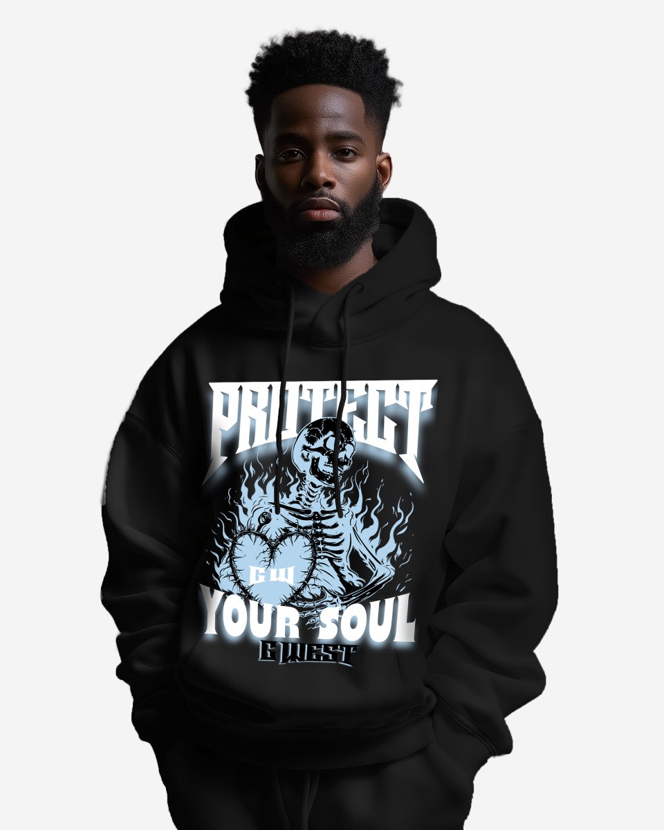 G West Protect Your Soul Oversize Hoodie - G West