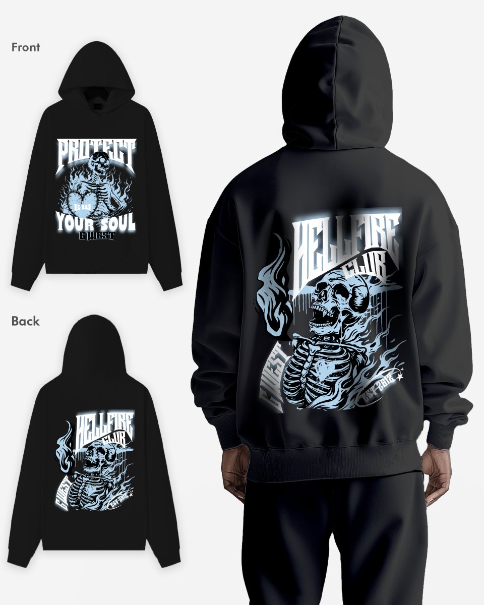 G West Protect Your Soul Oversize Hoodie - G West