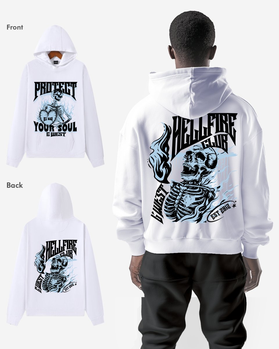 G West Protect Your Soul Oversize Hoodie - G West