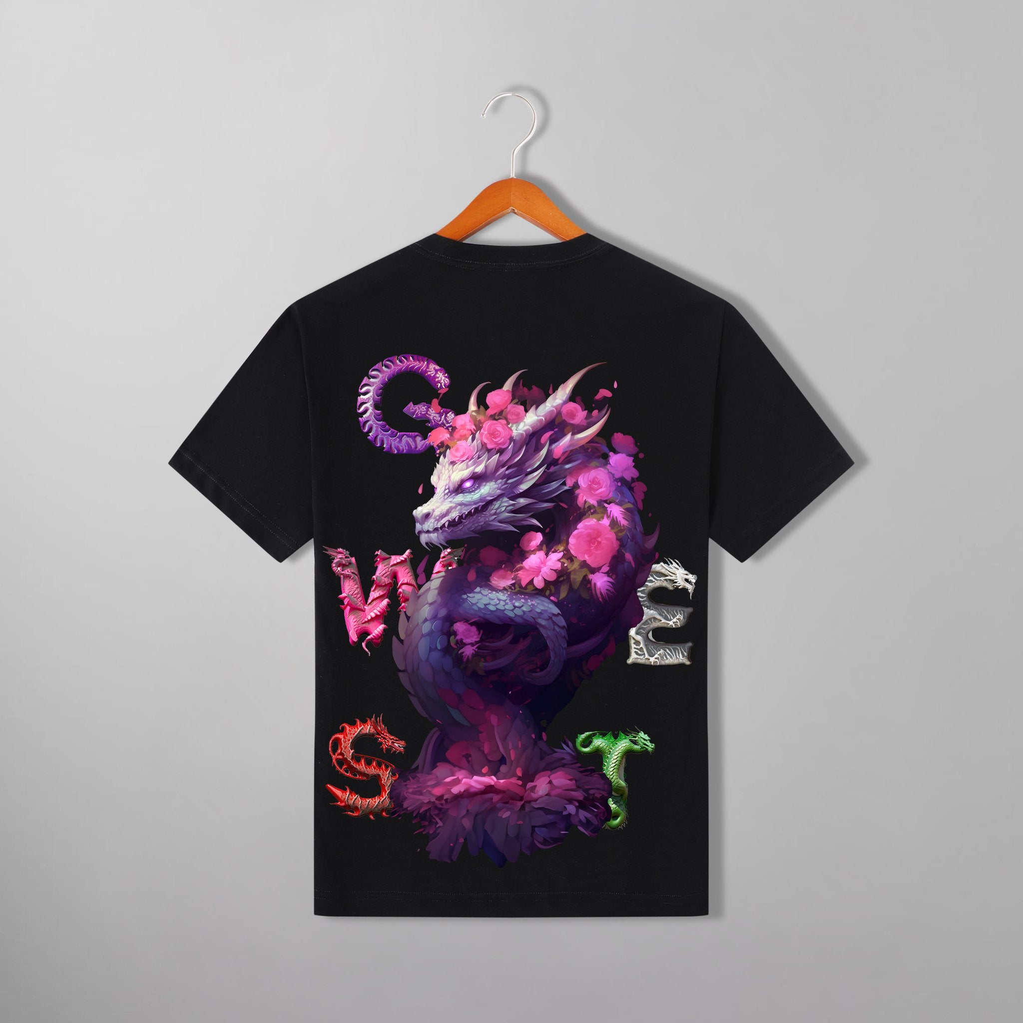 G WEST PURPLE DRAGON TEE - G West