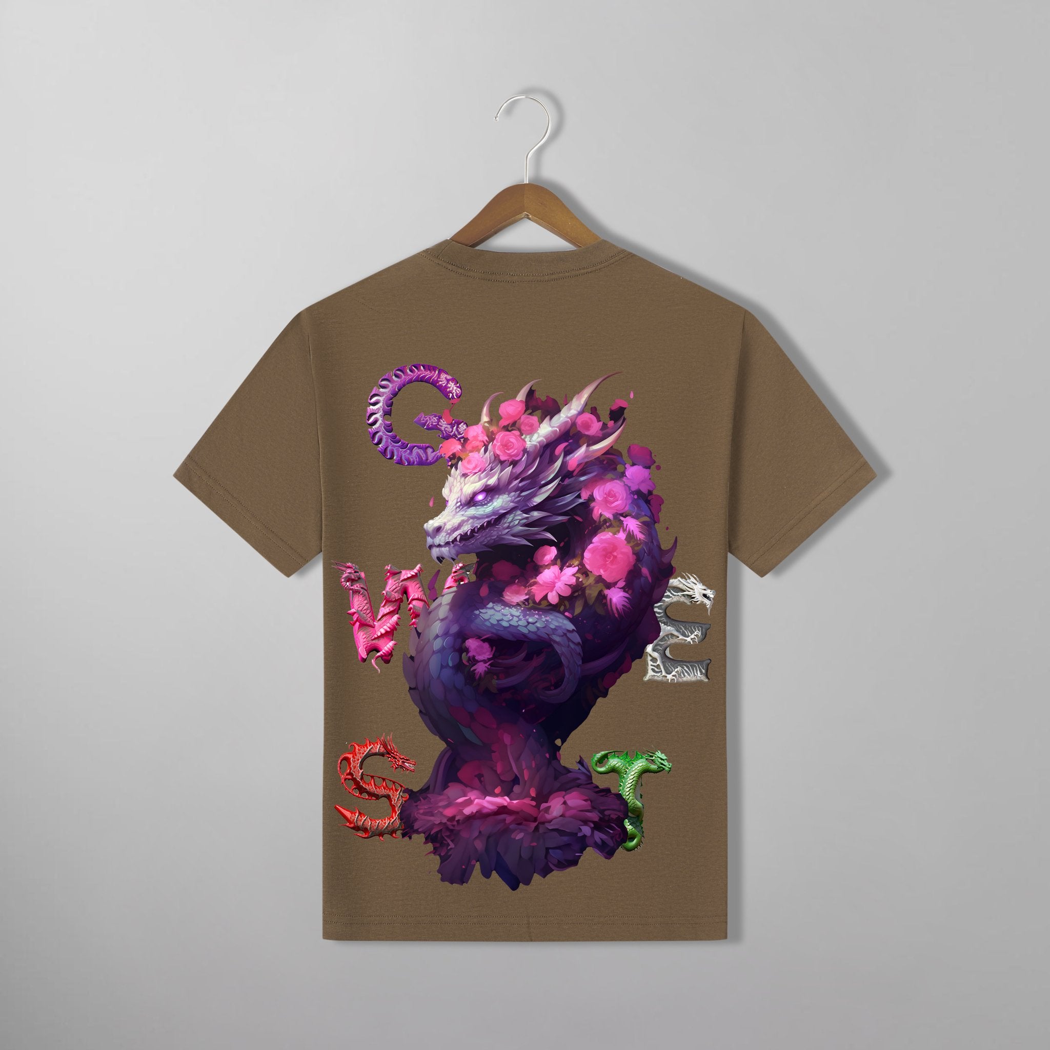 G WEST PURPLE DRAGON TEE - G West