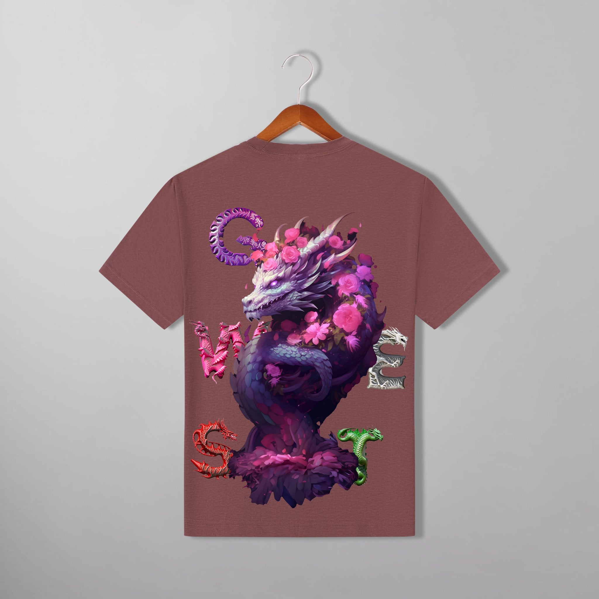 G WEST PURPLE DRAGON TEE - G West