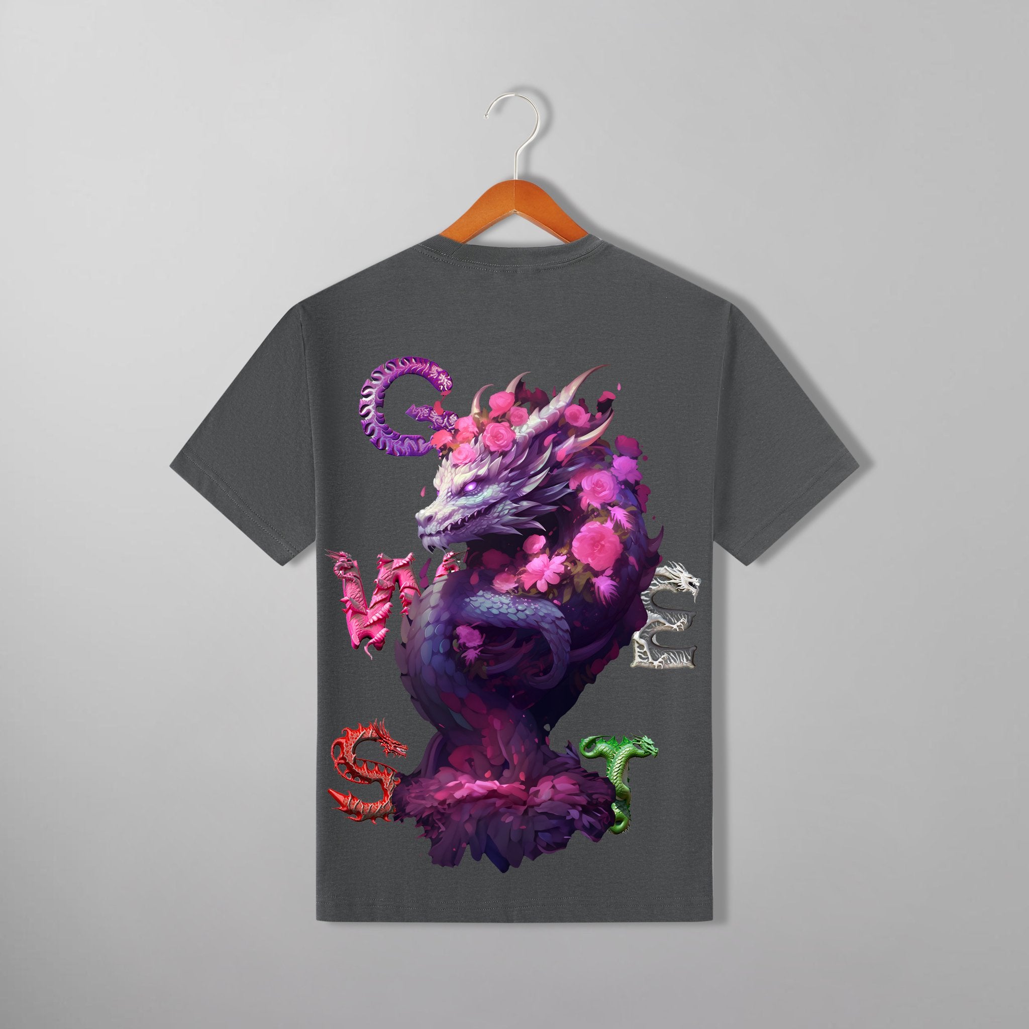 G WEST PURPLE DRAGON TEE - G West