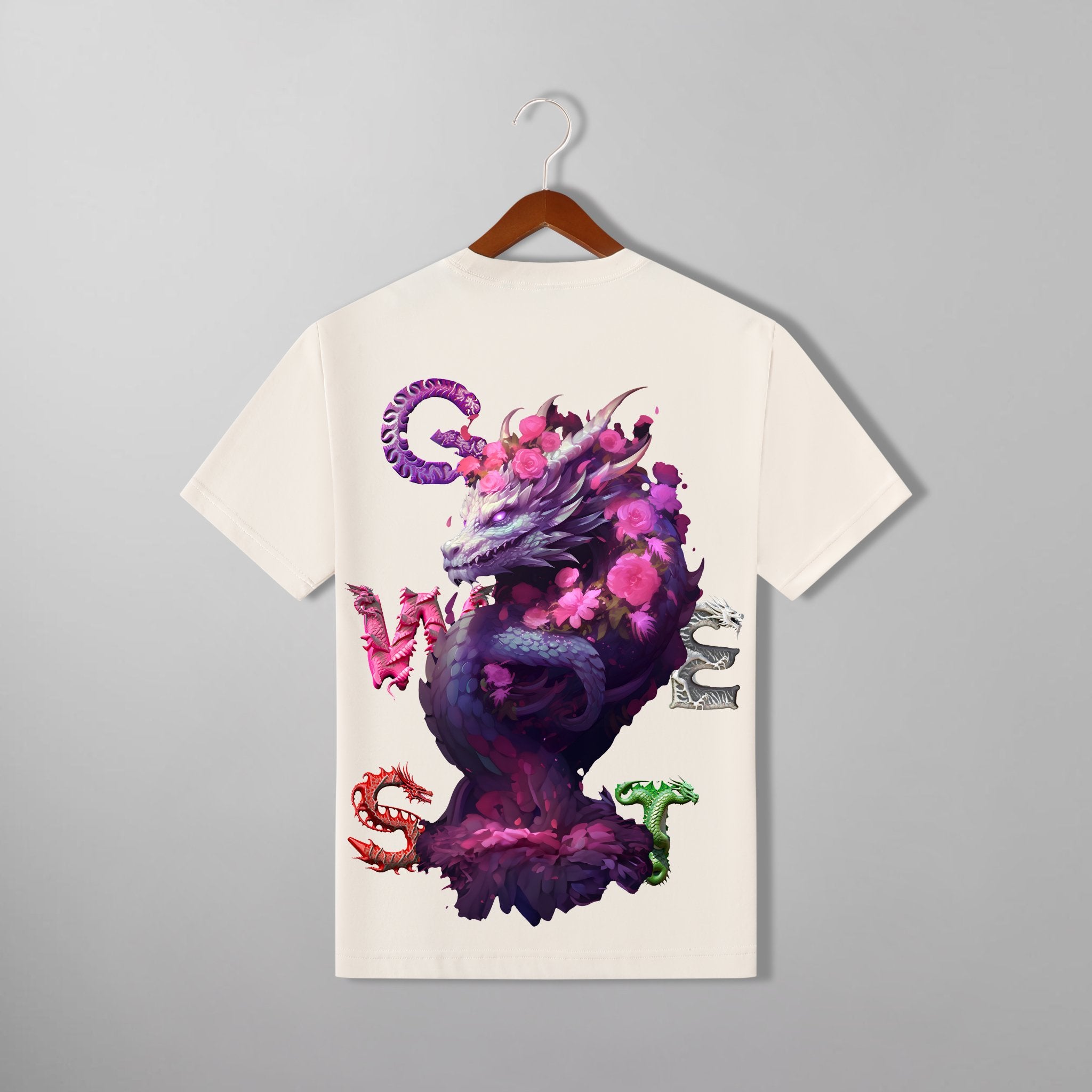 G WEST PURPLE DRAGON TEE - G West