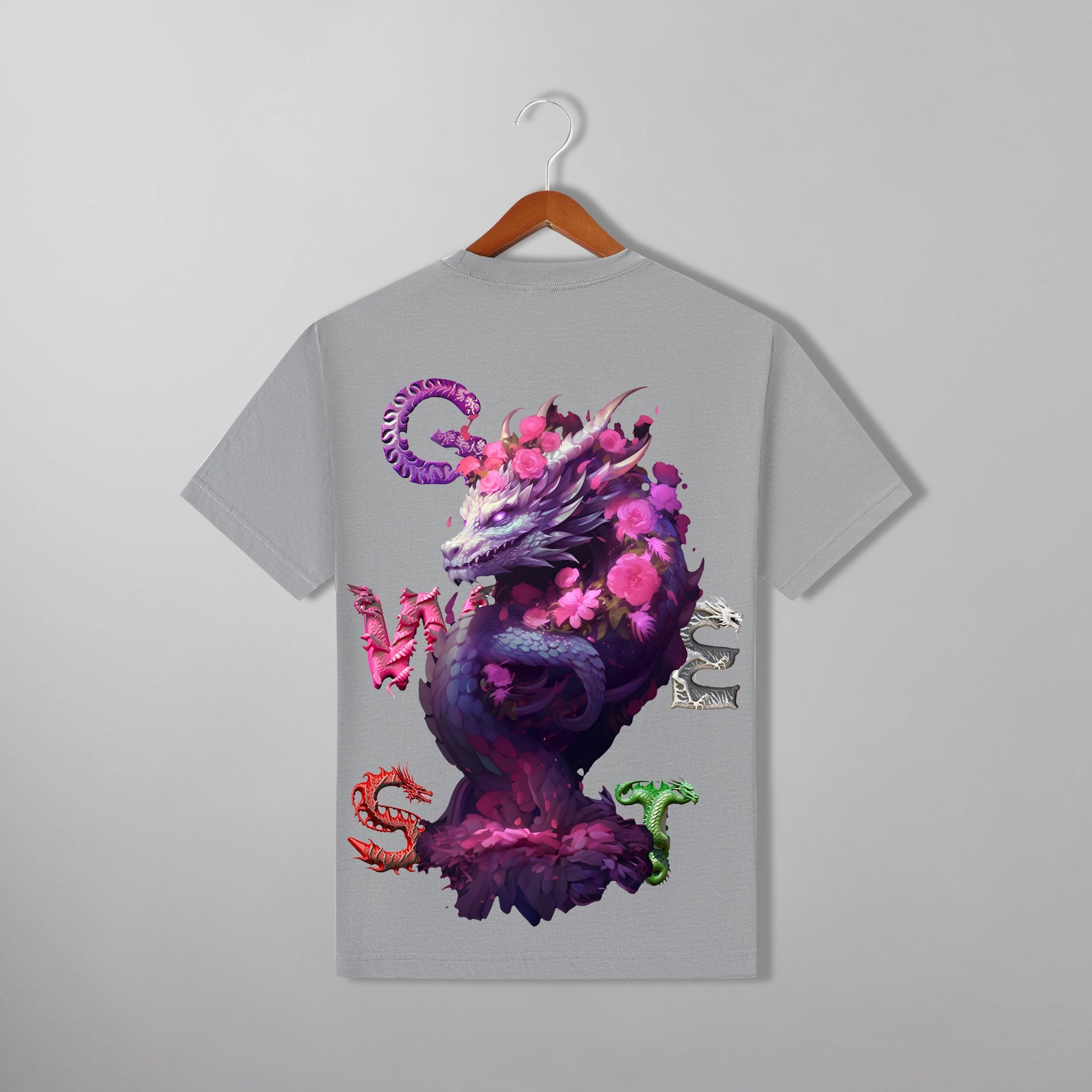 G WEST PURPLE DRAGON TEE - G West