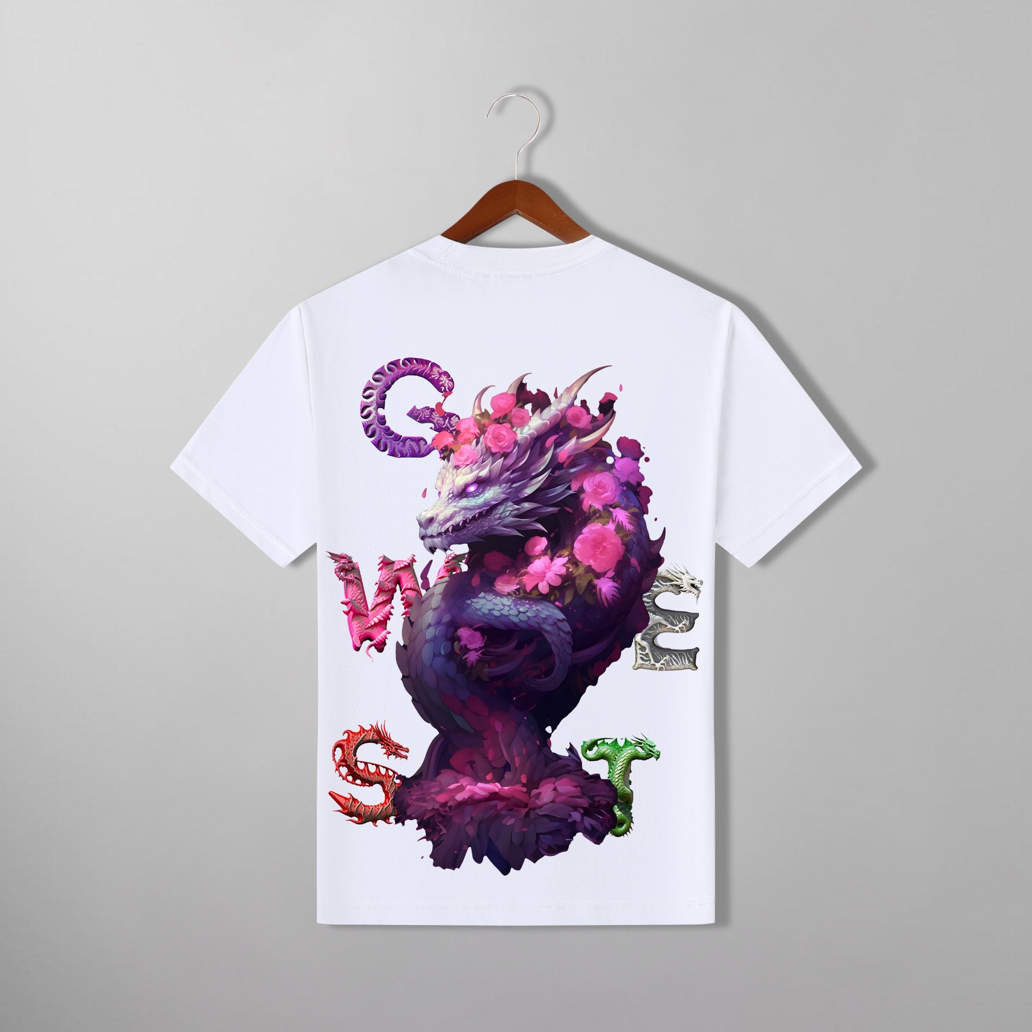 G WEST PURPLE DRAGON TEE - G West