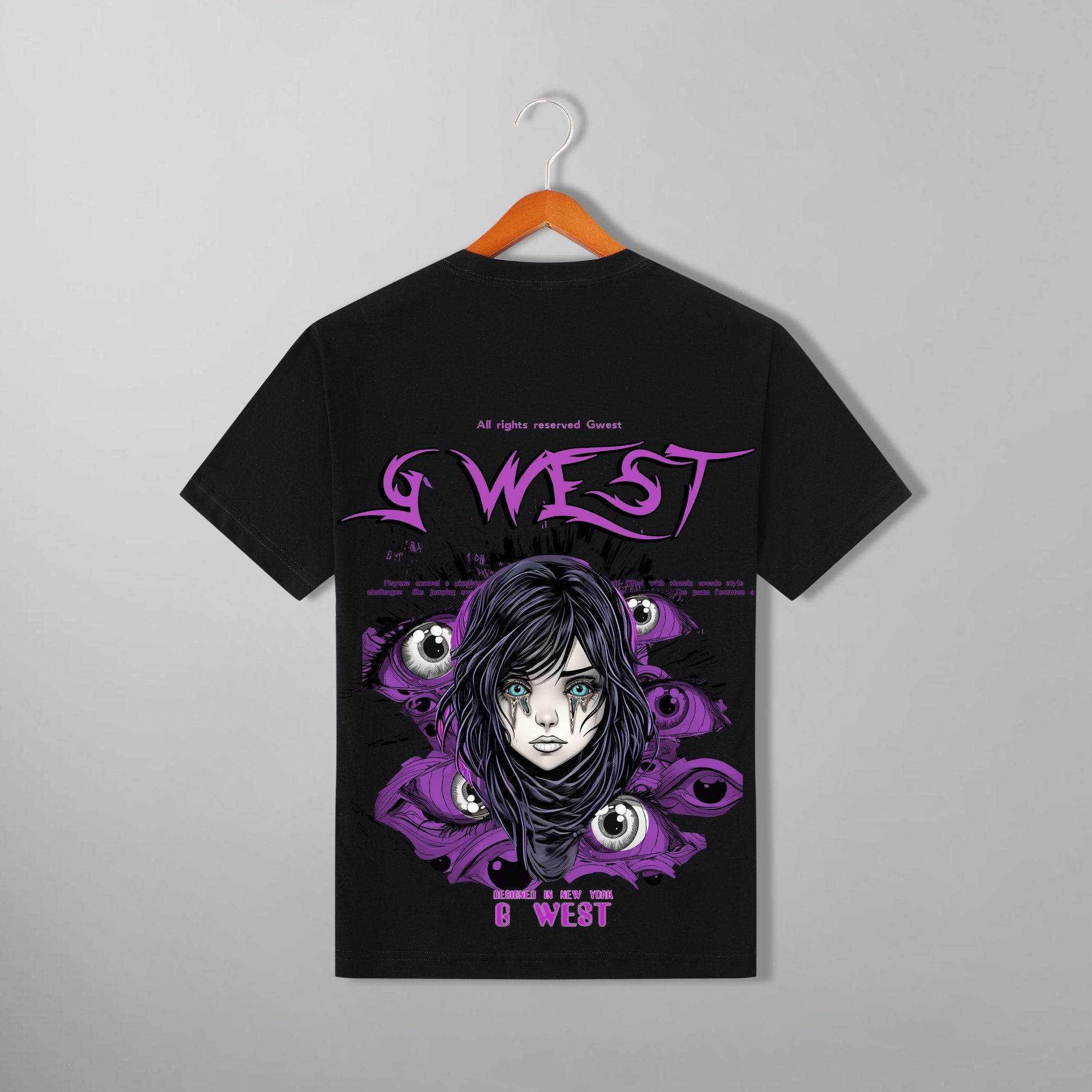 G WEST PURPLE EYE TEE - G West