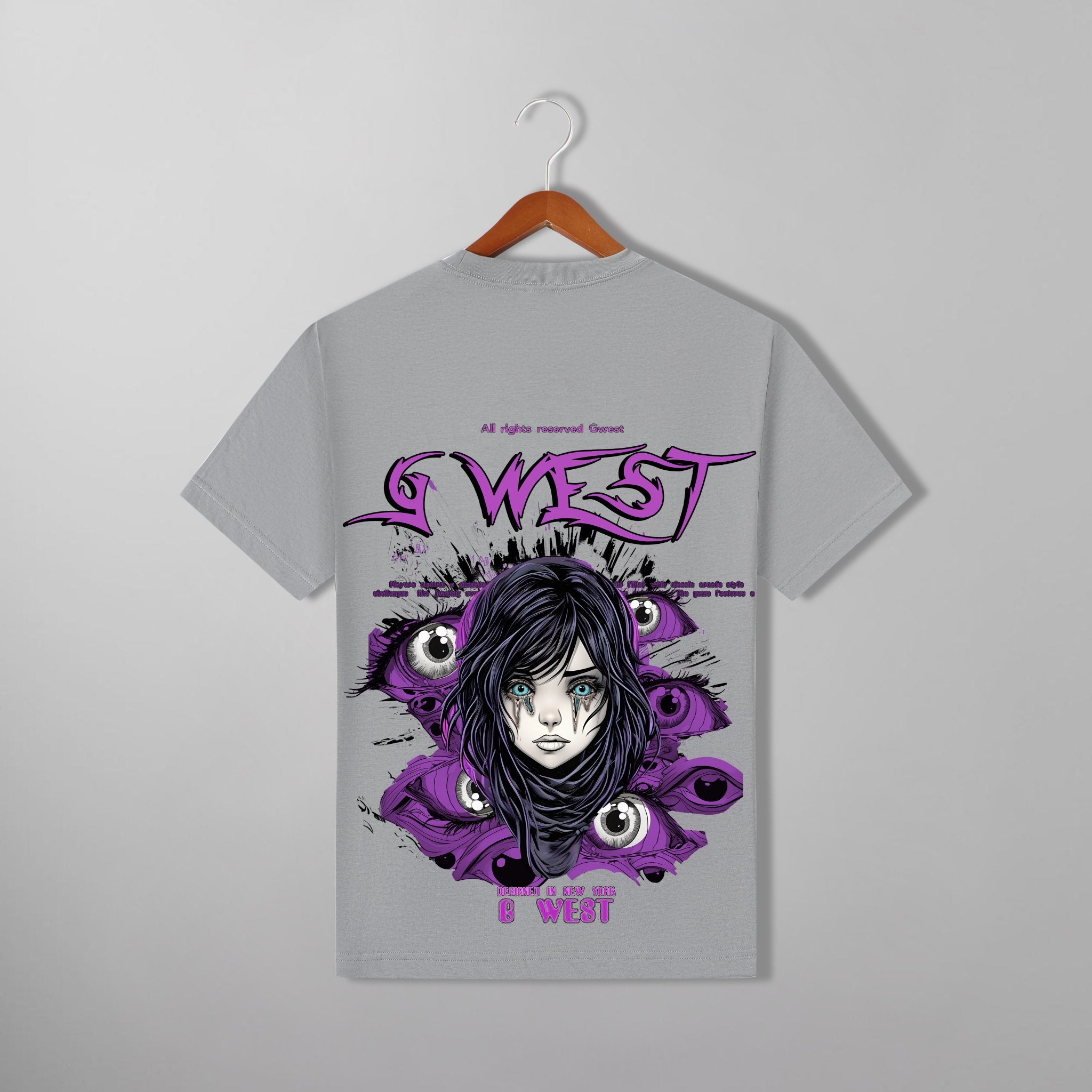 G WEST PURPLE EYE TEE - G West