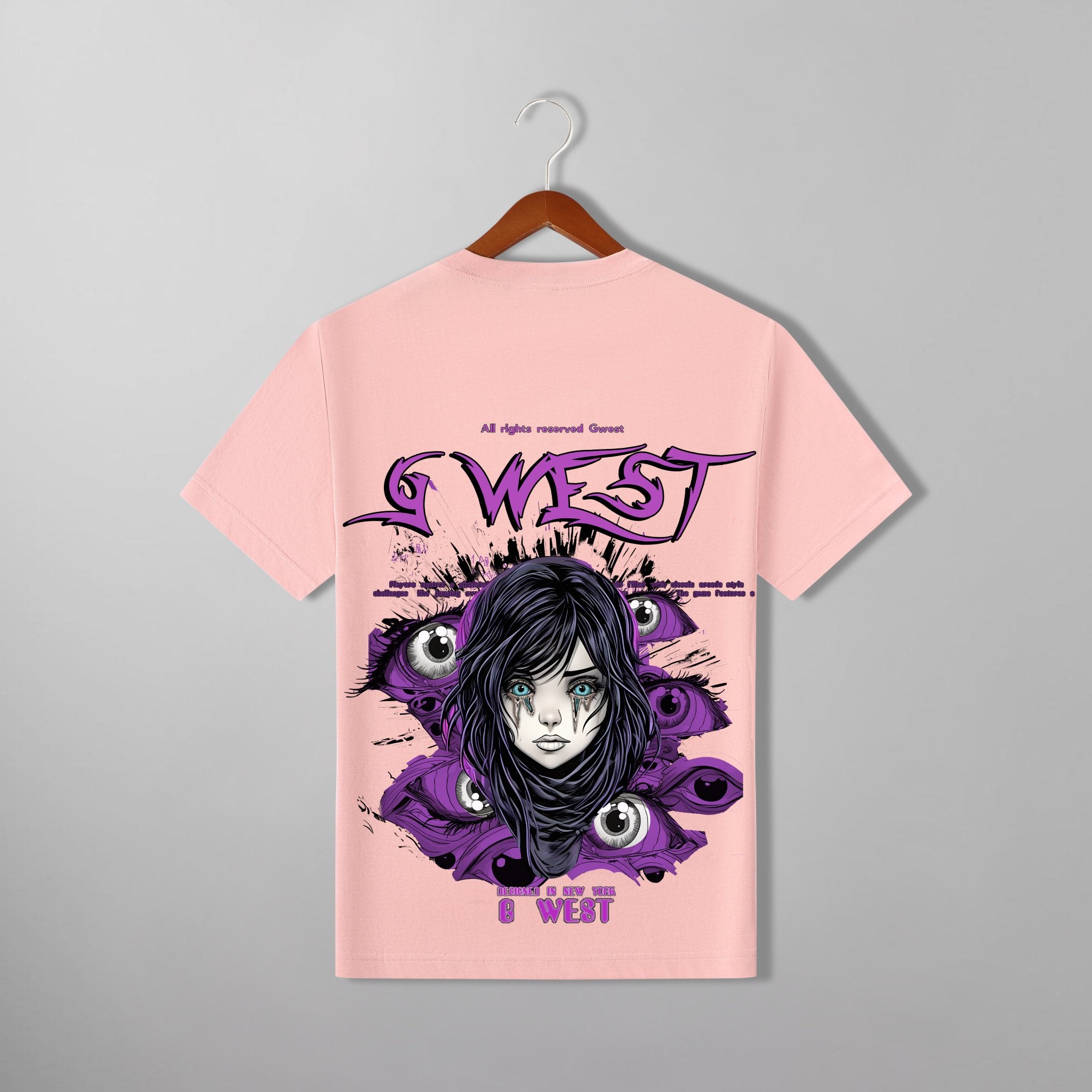 G WEST PURPLE EYE TEE - G West