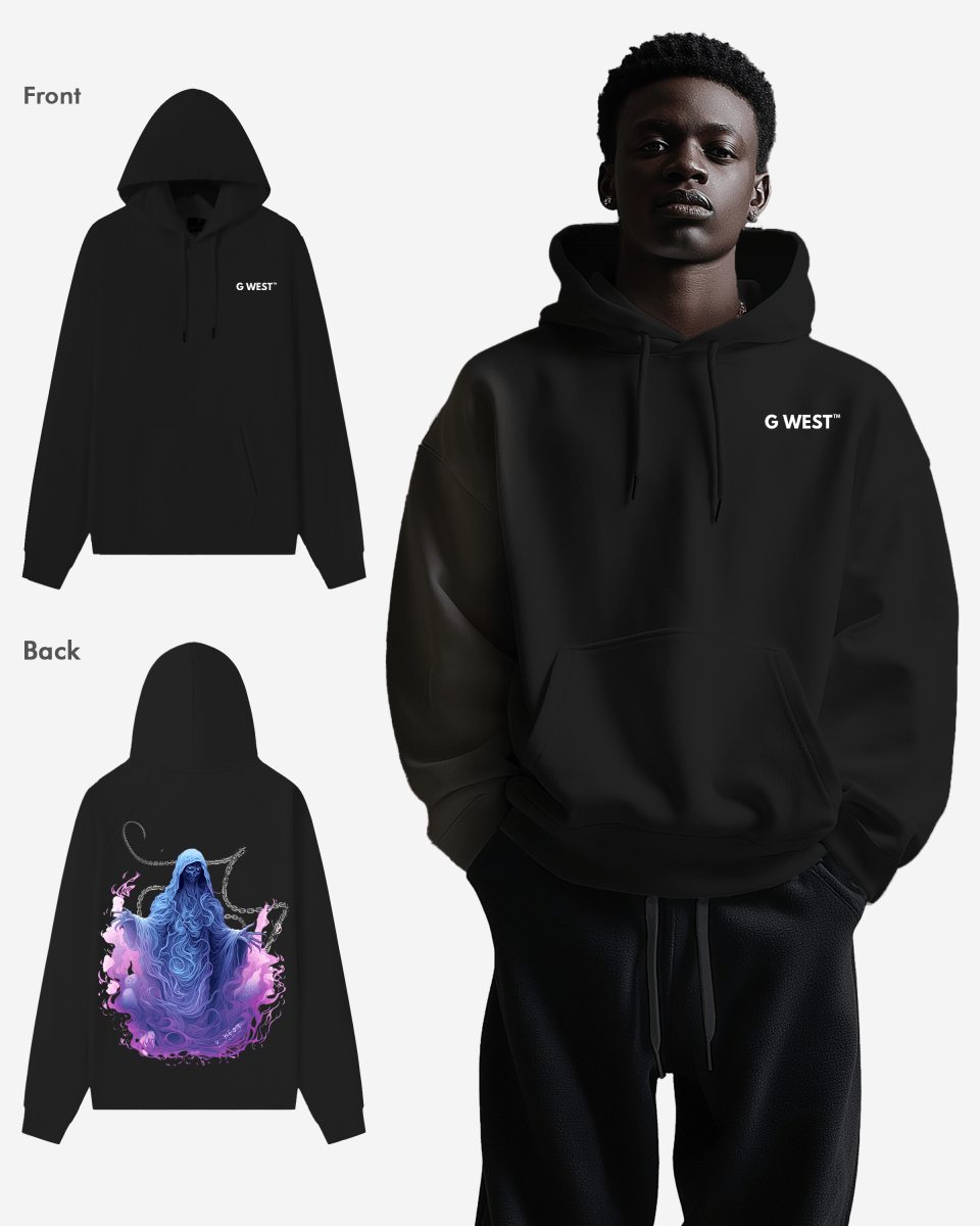 G West Purple Reaper Heavy Premium Oversize Hoodie - G West