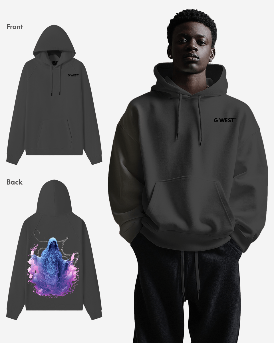 G West Purple Reaper Heavy Premium Oversize Hoodie - G West