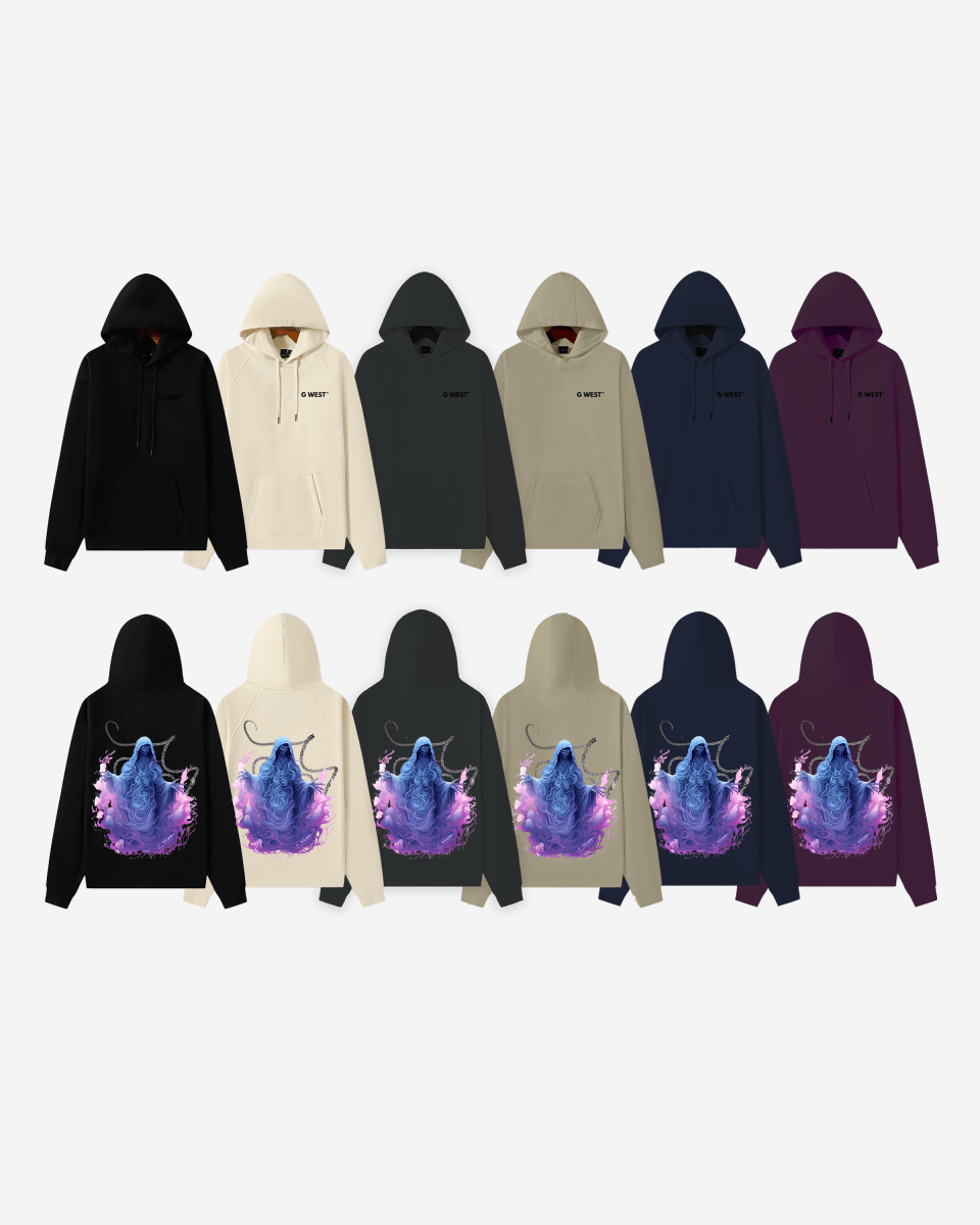 G West Purple Reaper Heavy Premium Oversize Hoodie - G West