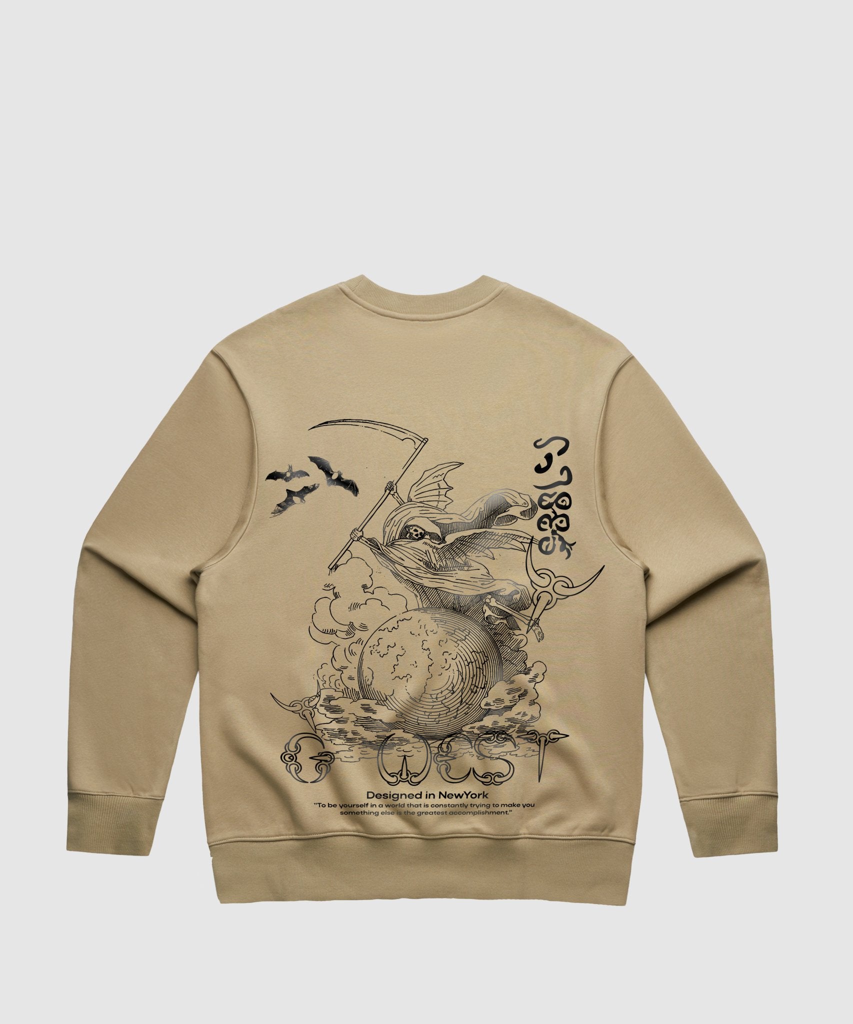 G WEST REAPER WORLD HEAVY PREMIUM CREWNECK - 6 COLORS - G West