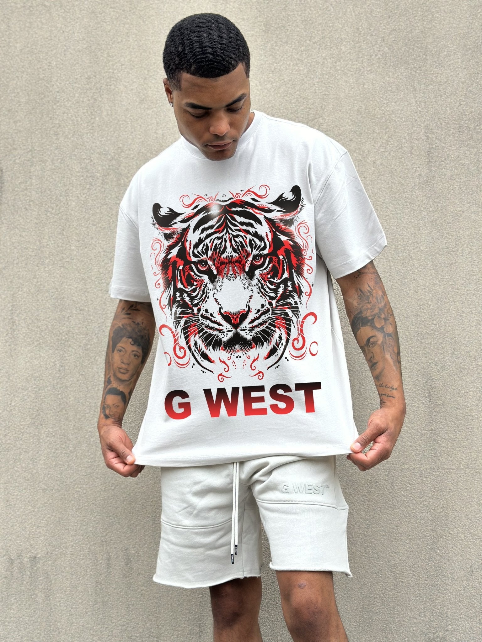 G WEST RED TIGER TEE - G West