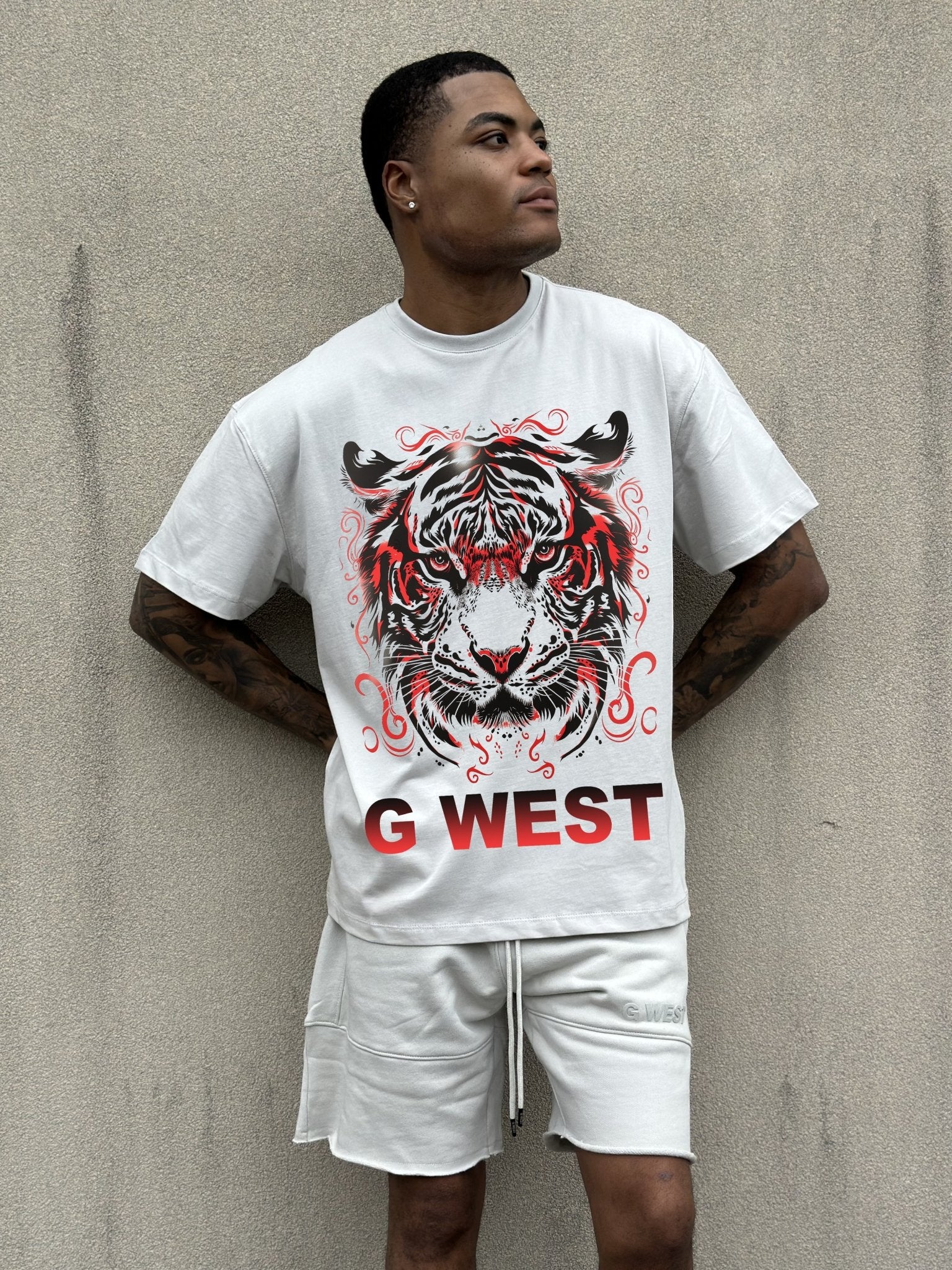 G WEST RED TIGER TEE - G West