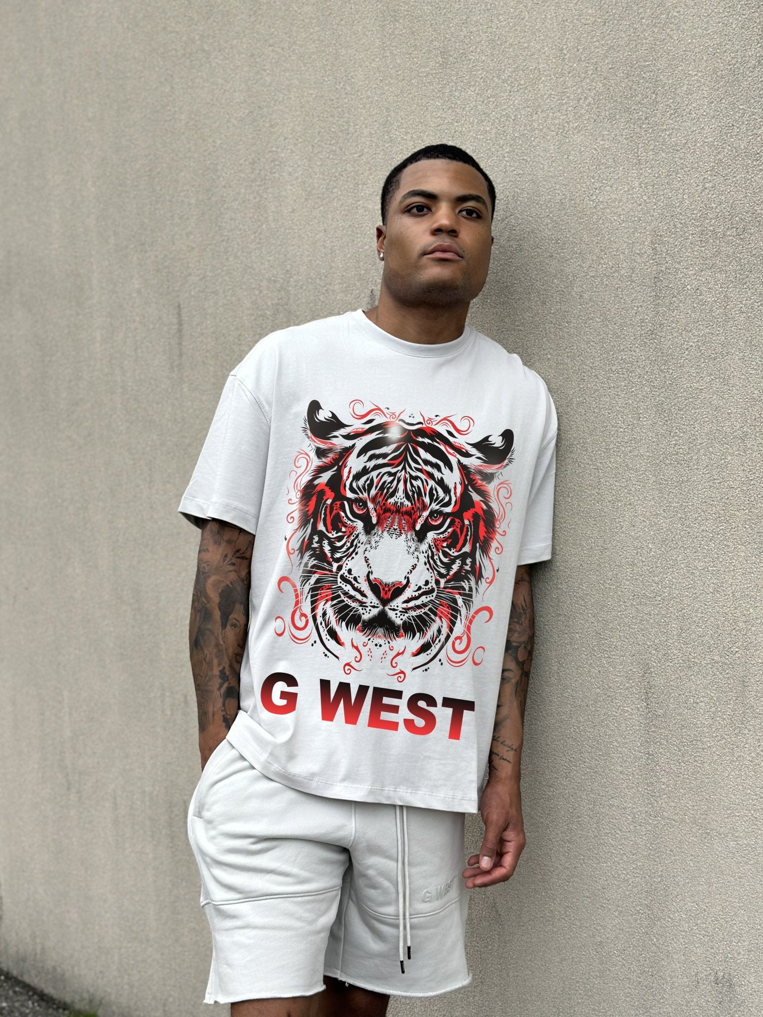 G WEST RED TIGER TEE - G West