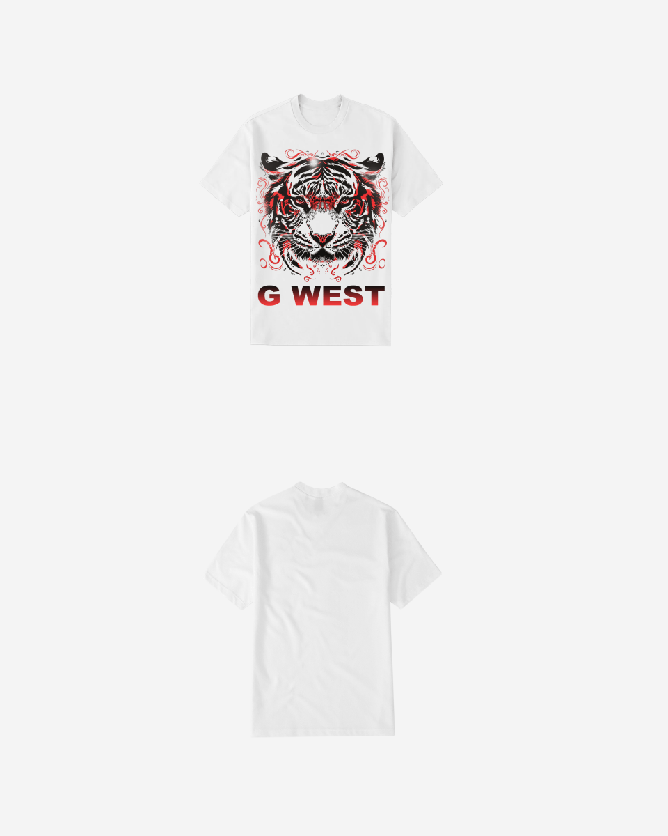 G WEST RED TIGER TEE - G West