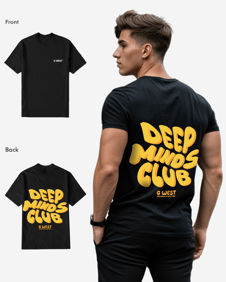 G West Regular Fit Deep Minds Club T Shirt - G West