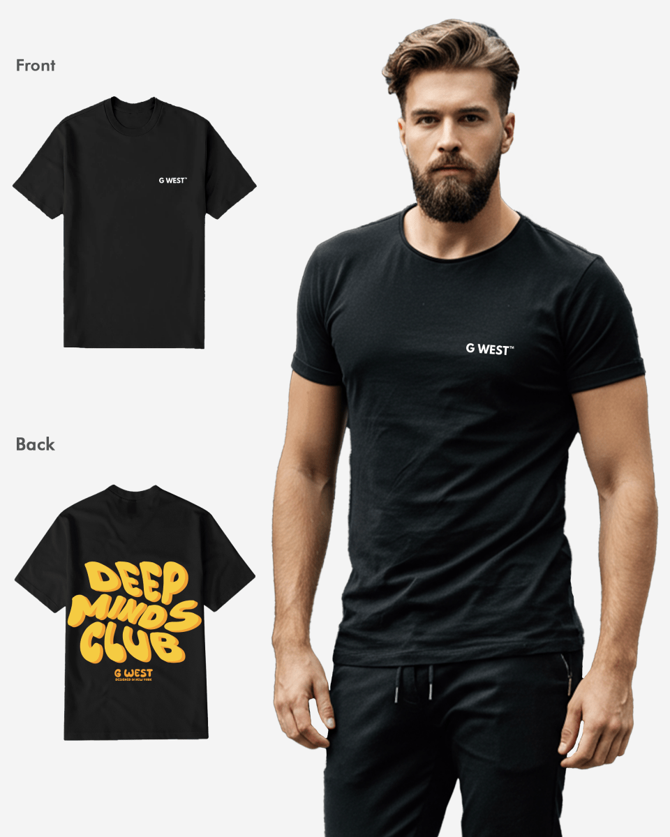 G West Regular Fit Deep Minds Club T Shirt - G West