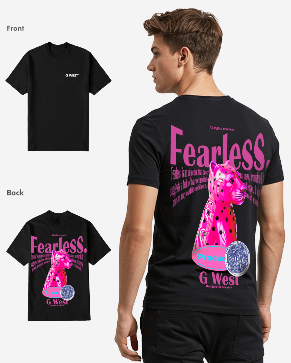 G West Regular Fit Fearless T Shirt - G West