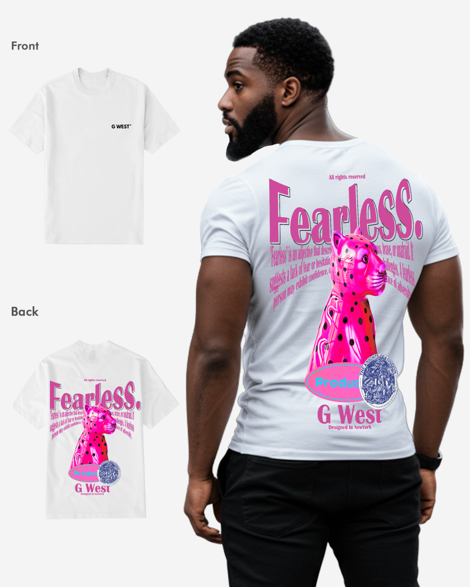 G West Regular Fit Fearless T Shirt - G West