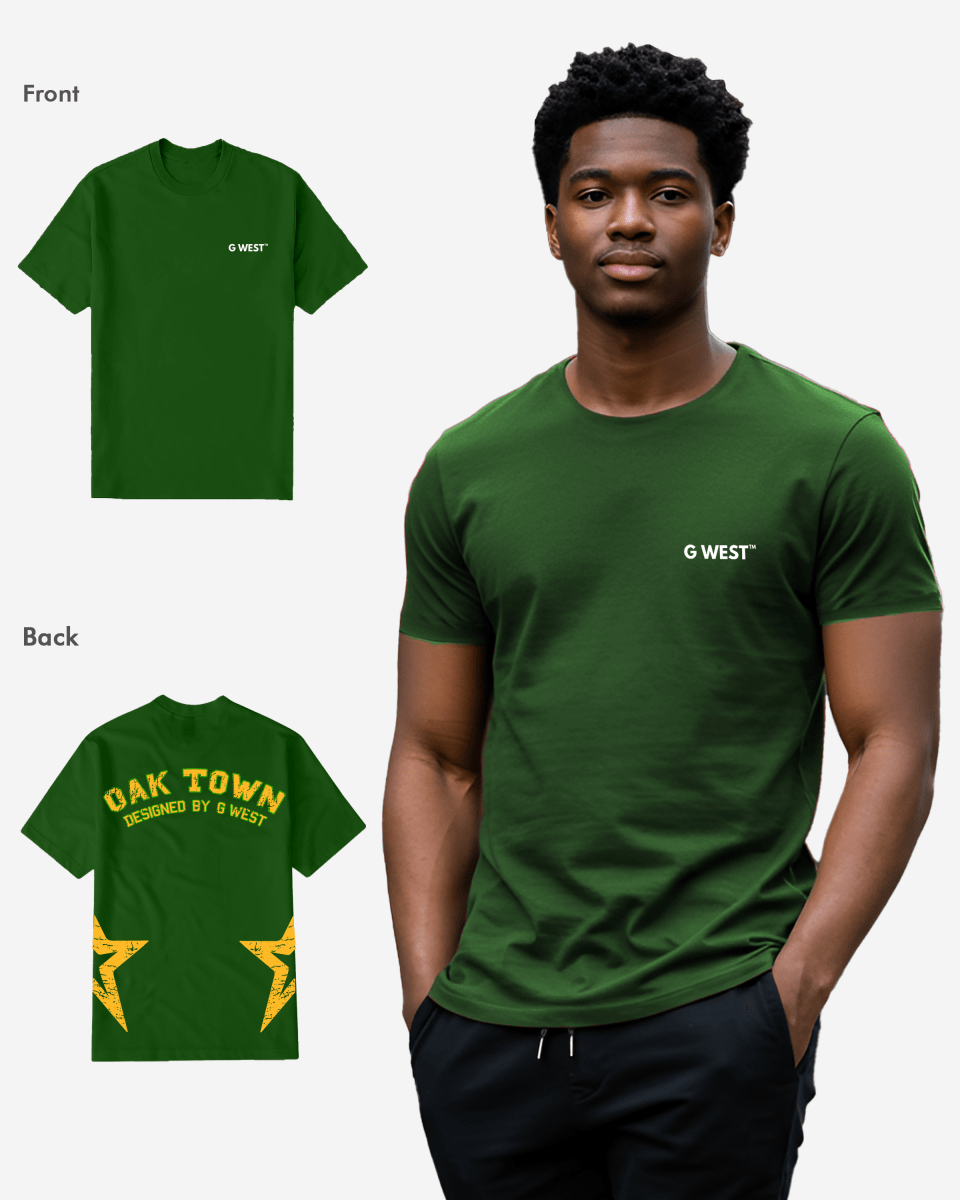 G West Regular Fit Oak Town Green tee - G West