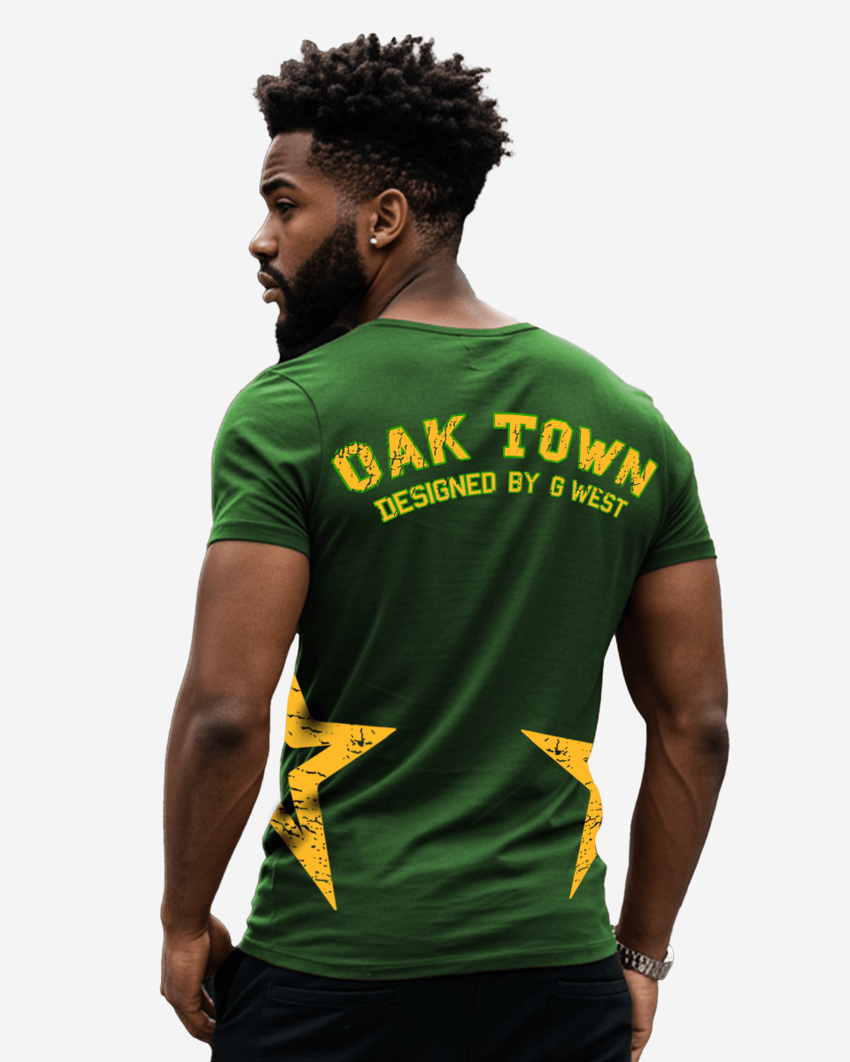 G West Regular Fit Oak Town Green tee - G West