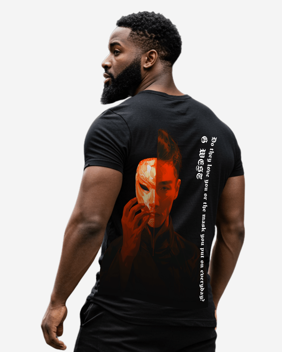 G West Regular Fit Opera Mask T Shirt - G West