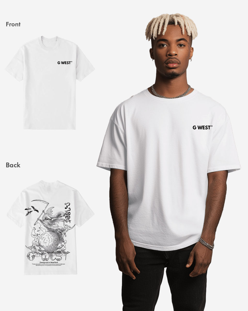 G West Regular Fit Reaper World T-Shirt - G West