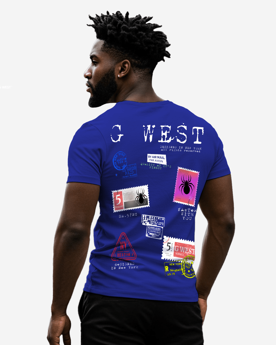 G West Regular Fit Stamp T Shirt - Gwpbast5041 - 7 Colors - G West