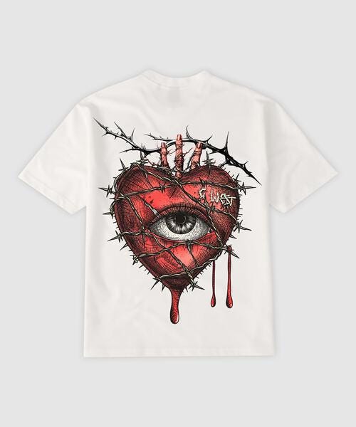 G West Regular Fit Wire Heart T Shirt : Gwpbast5051 - 3 Colors - G West