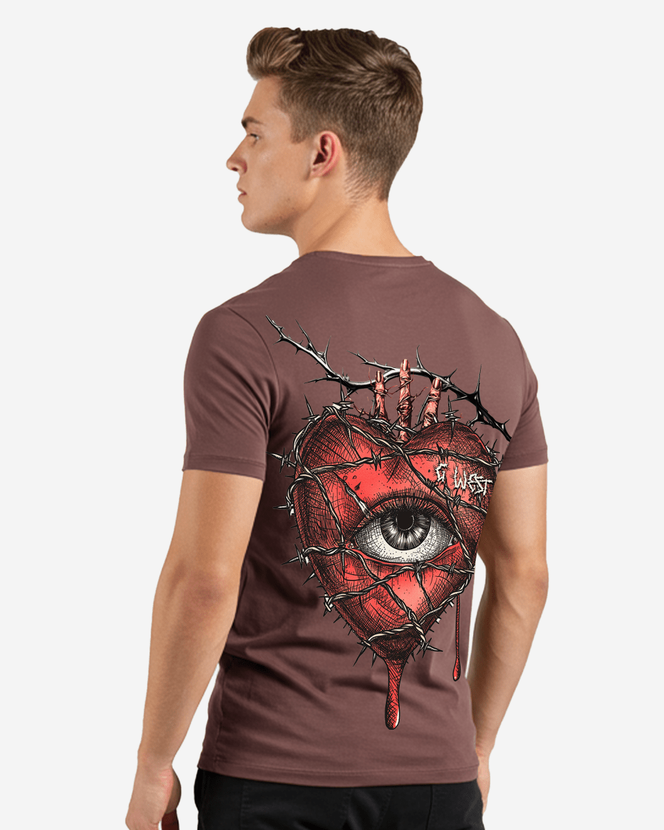 G West Regular Fit Wire Heart T Shirt - G West