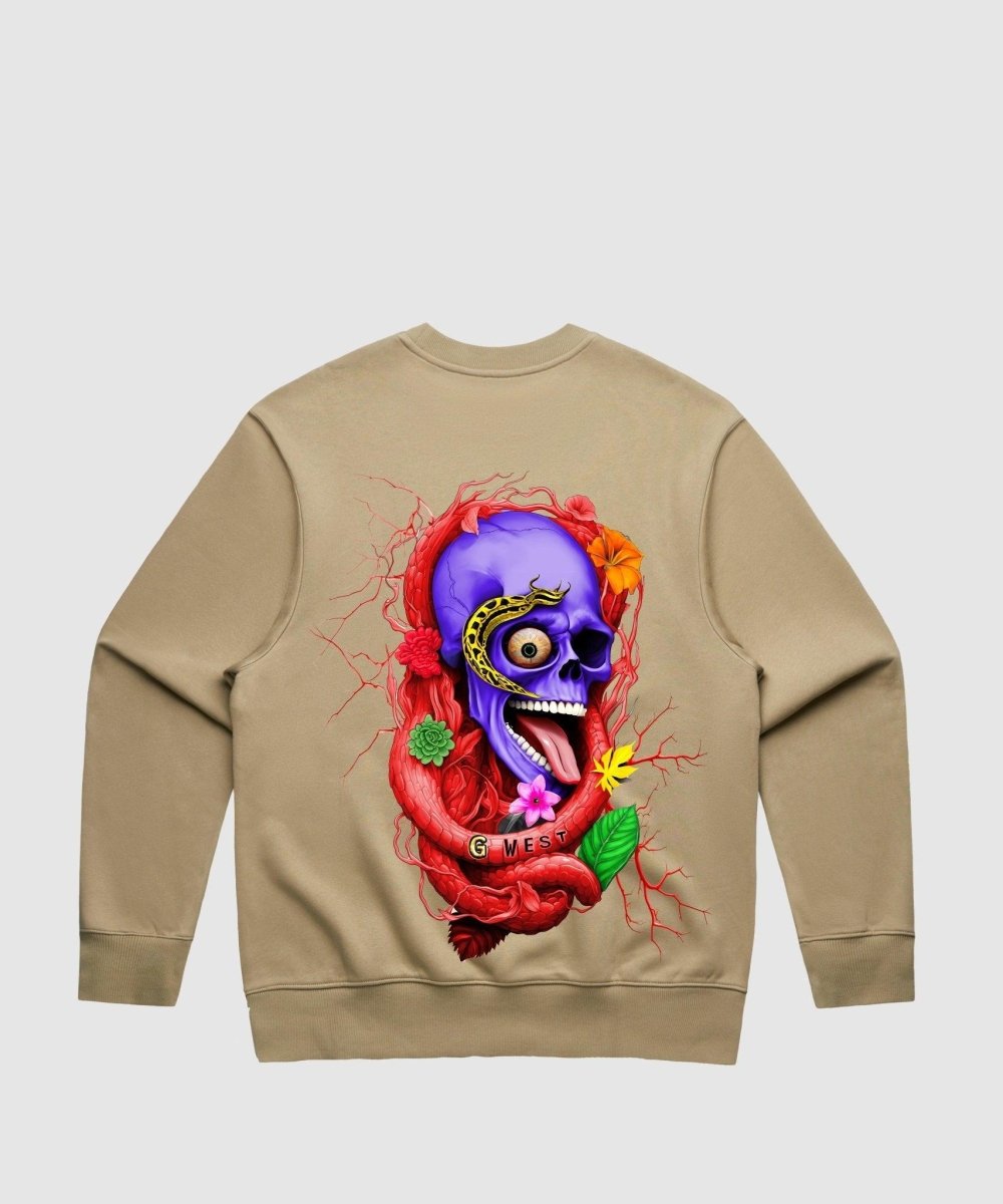 G West Rose Skull Heavy Premium Crewneck - 6 Colors - G West