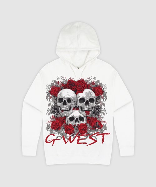 G West Roses And Bones Hoodie - G West