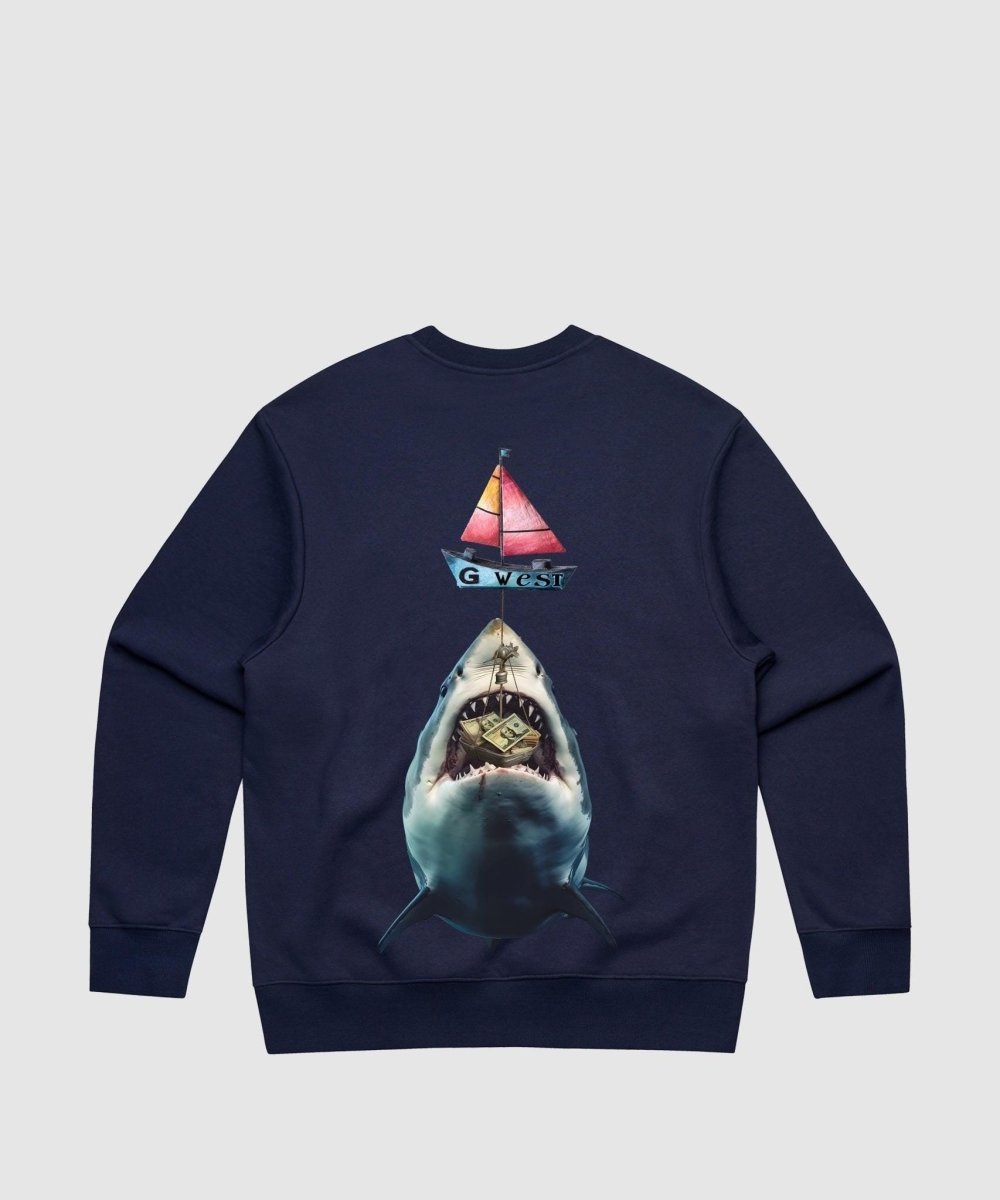 G West Shark Bait Heavy Premium Crewneck - 6 Colors - G West