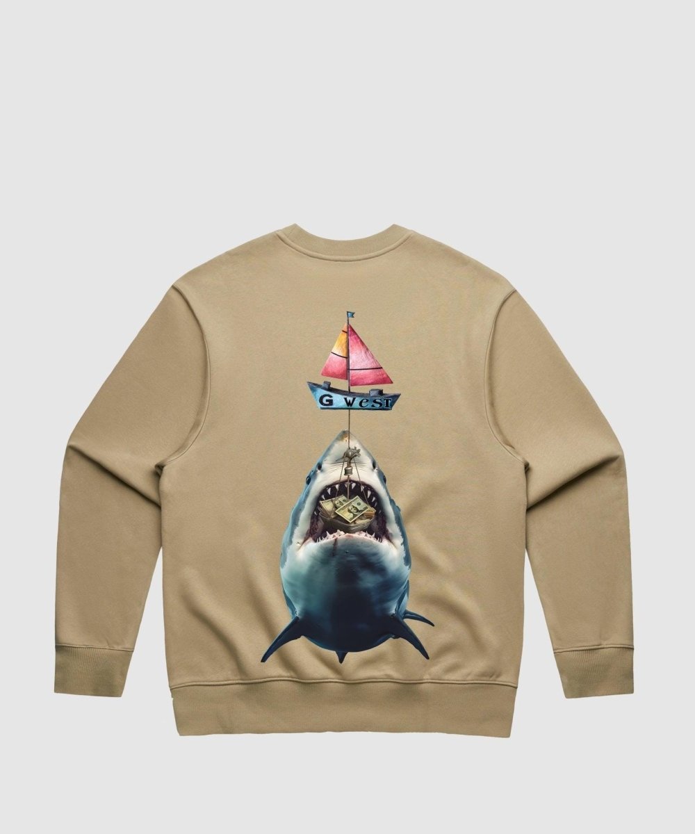 G West Shark Bait Heavy Premium Crewneck - 6 Colors - G West