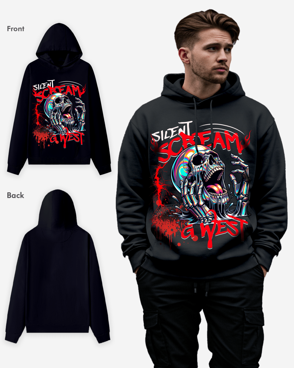 G WEST SILENT SCREAM HOODIE Big and Tall - G West