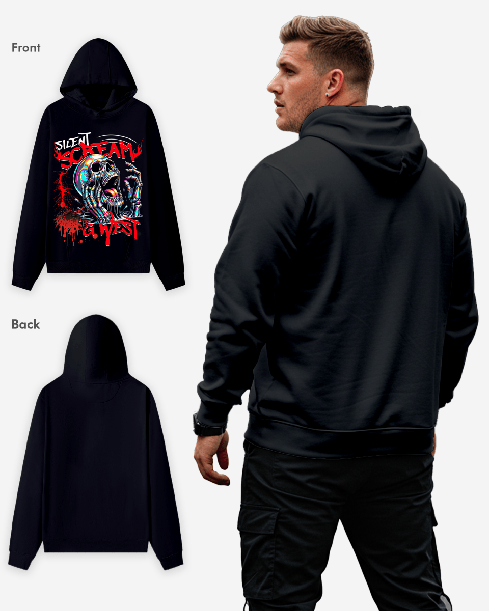 G WEST SILENT SCREAM HOODIE Big and Tall - G West