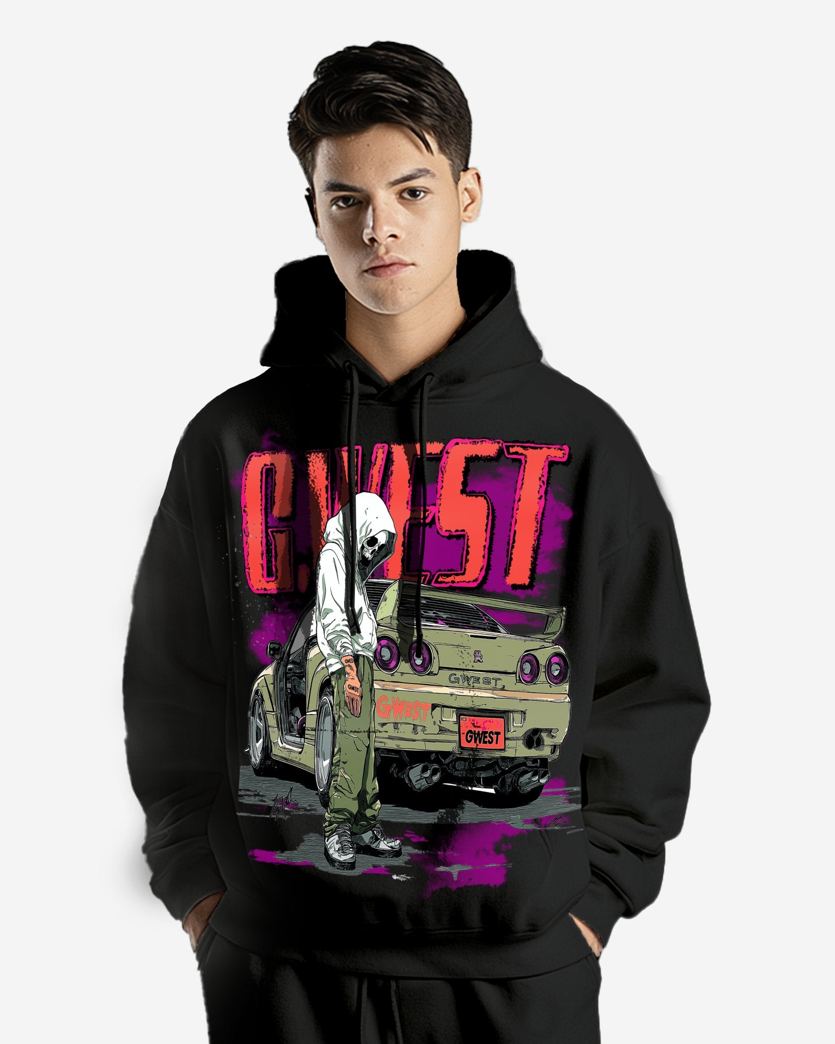 G WEST SKYLINE OVERSIZE HOODIE - G West