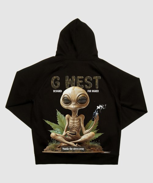 G West Smoking Alien Hoodie - G West