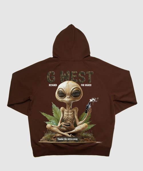 G West Smoking Alien Hoodie - G West