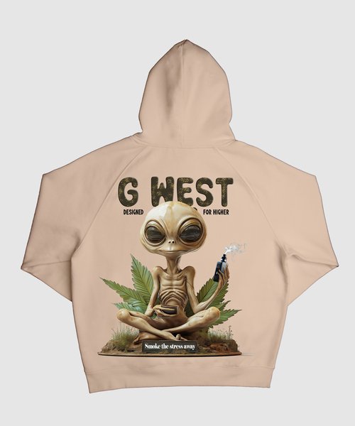 G West Smoking Alien Hoodie - G West