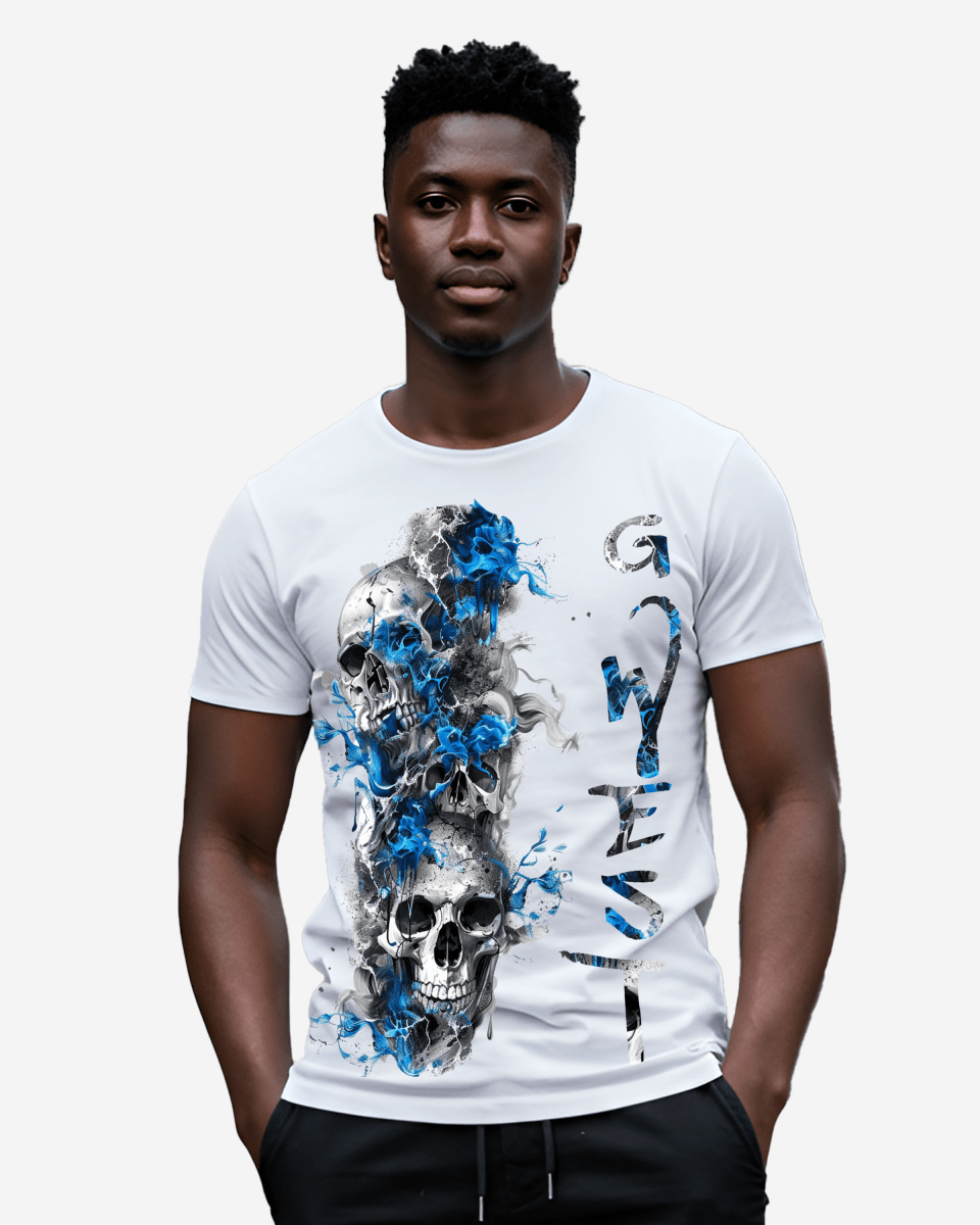 G WEST Smoky skull TEE - G West