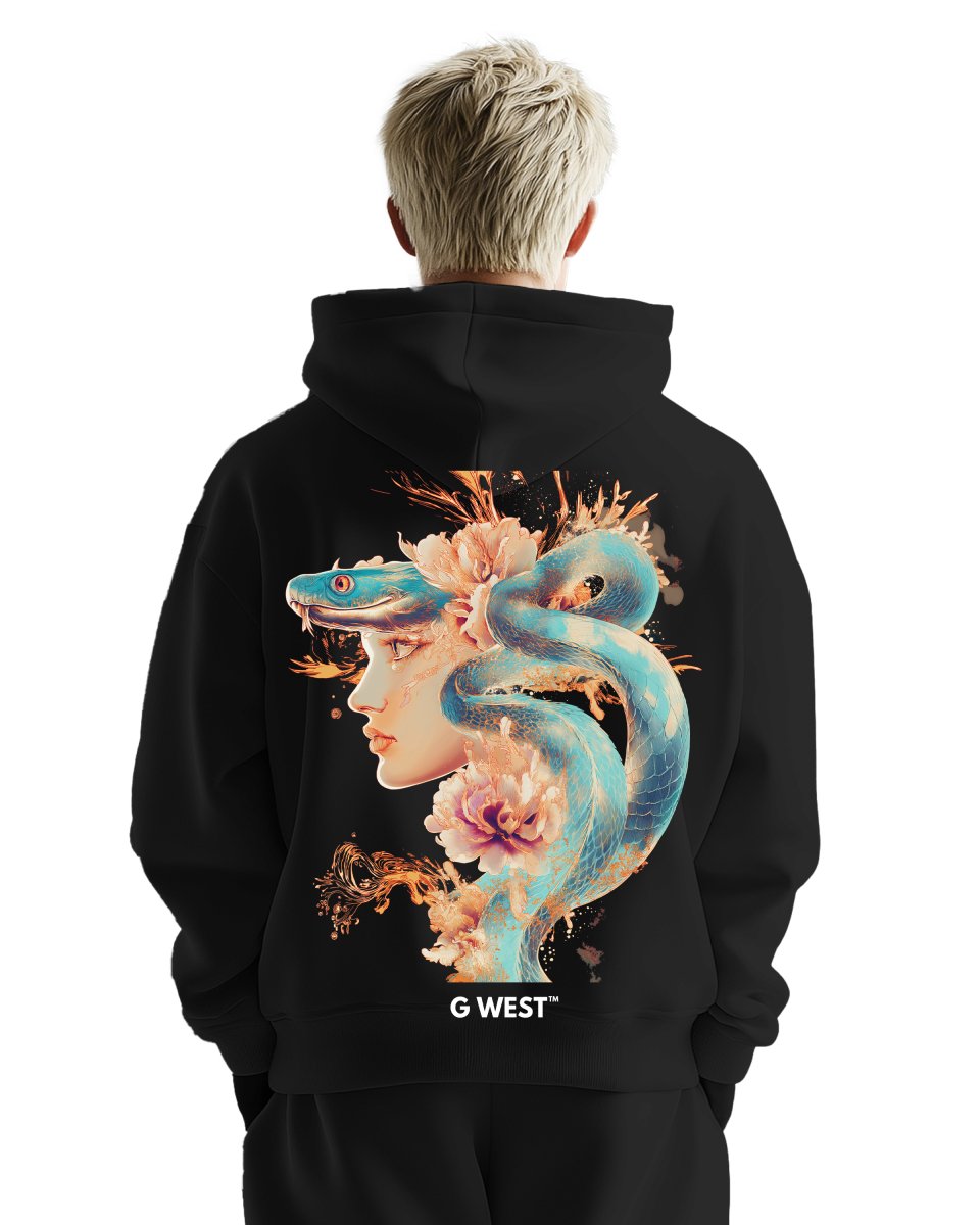 G West Snake Lady Oversize Hoodie - G West