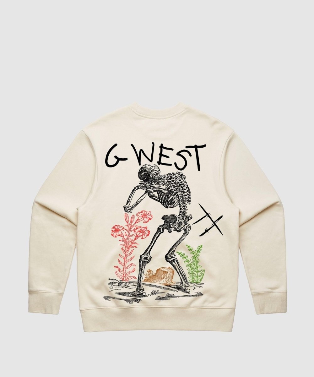 G West Sorrow Skeleton Heavy Premium Crewneck - 6 Colors - G West