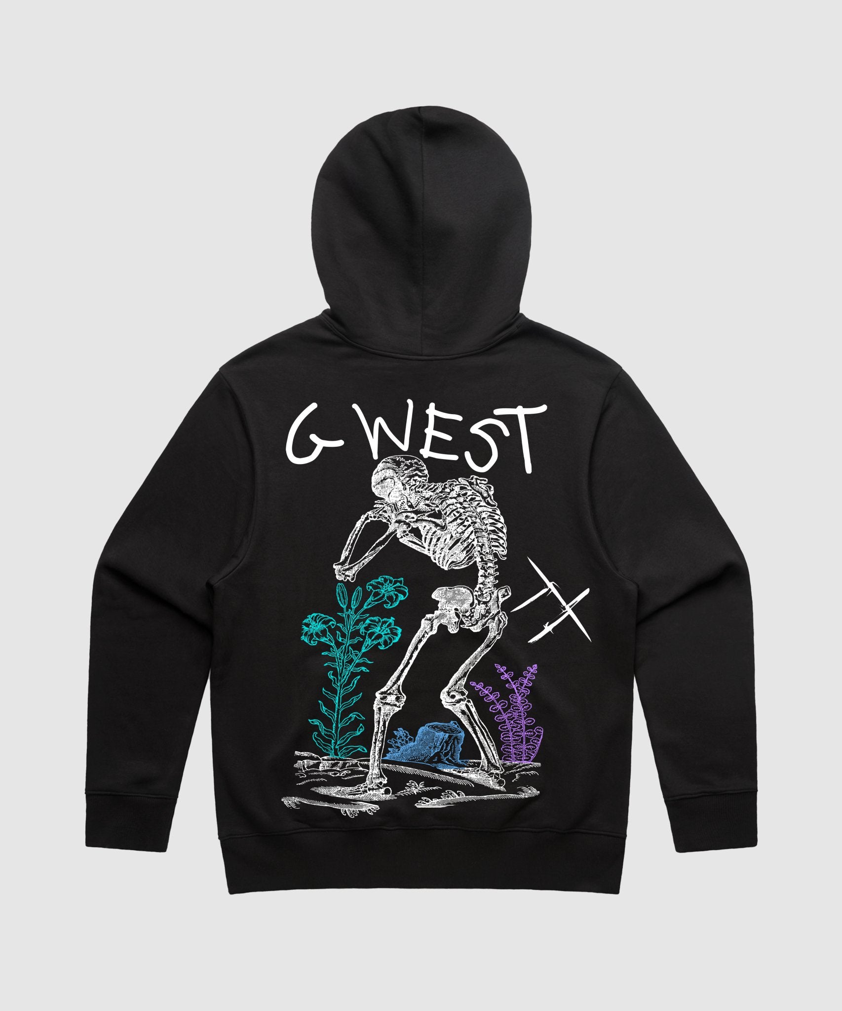 G WEST SORROW SKELETON HEAVY PREMIUM HOODIE - 6 COLORS - G West