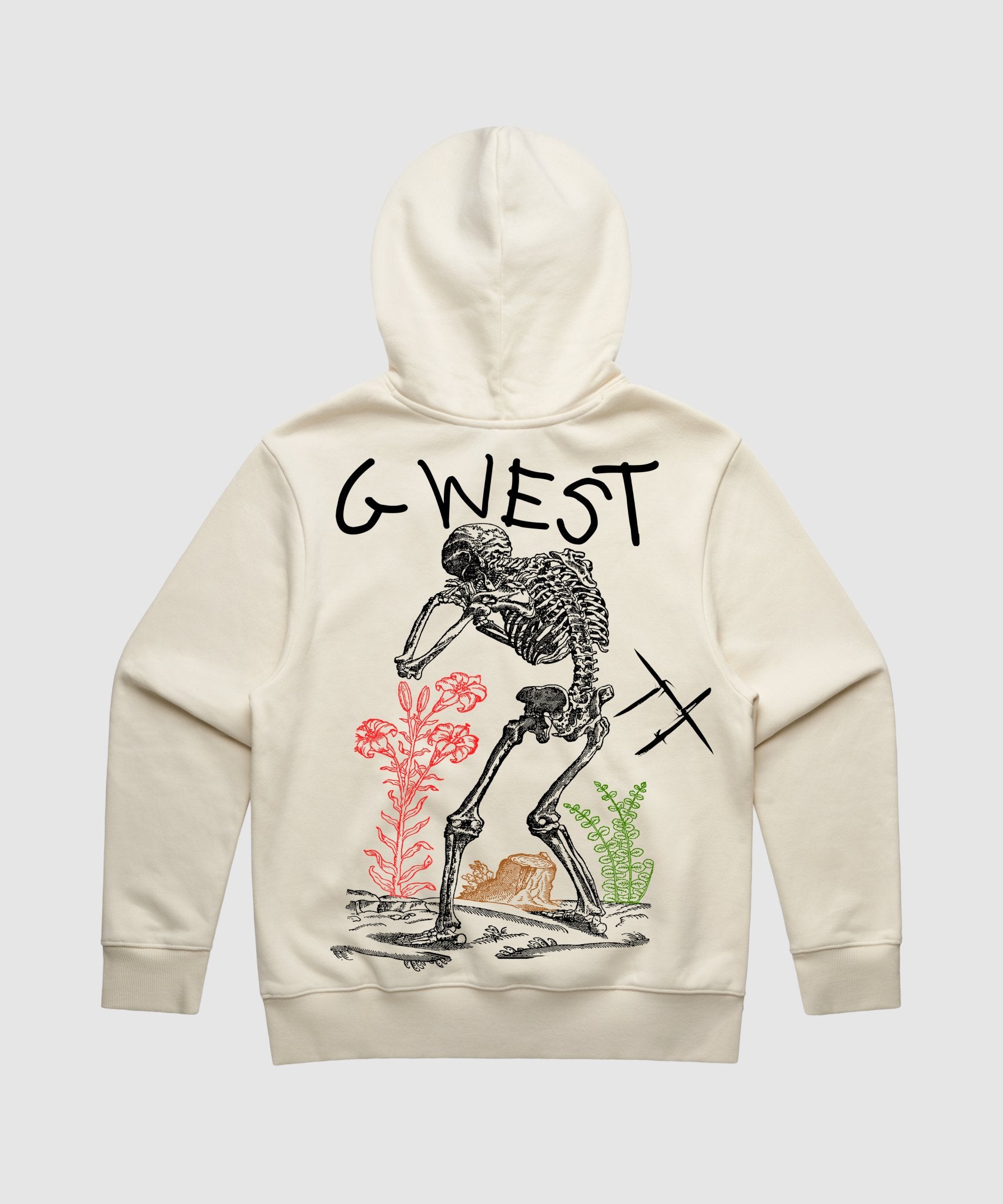 G WEST SORROW SKELETON HEAVY PREMIUM HOODIE - 6 COLORS - G West