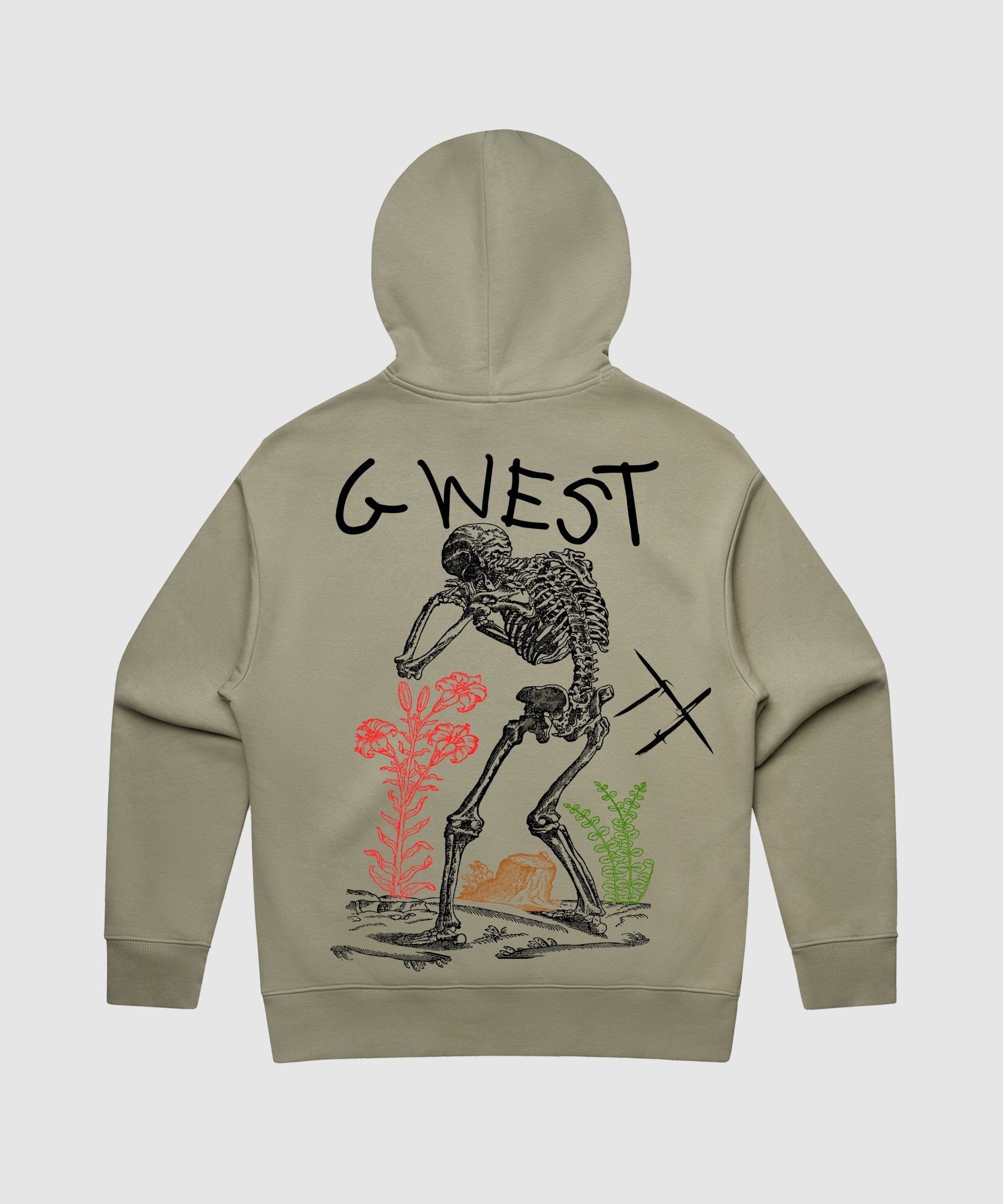 G WEST SORROW SKELETON HEAVY PREMIUM HOODIE - 6 COLORS - G West