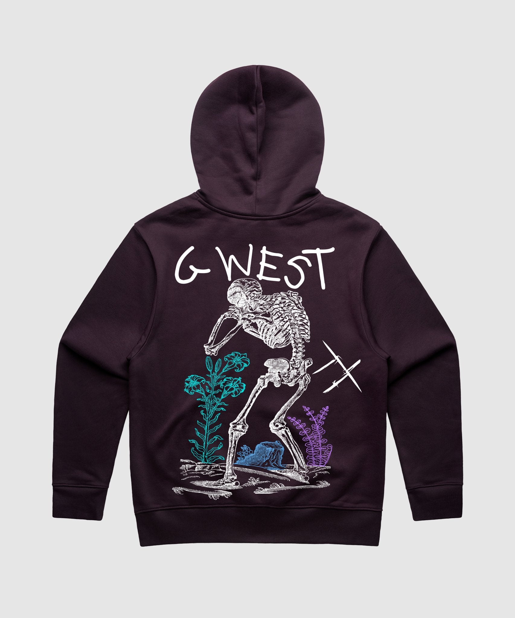 G WEST SORROW SKELETON HEAVY PREMIUM HOODIE - 6 COLORS - G West