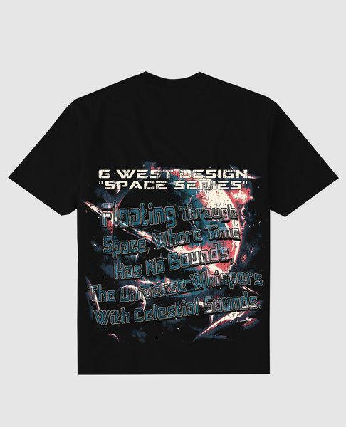 G West Space Series Premium Tee Front And Back Print - G West